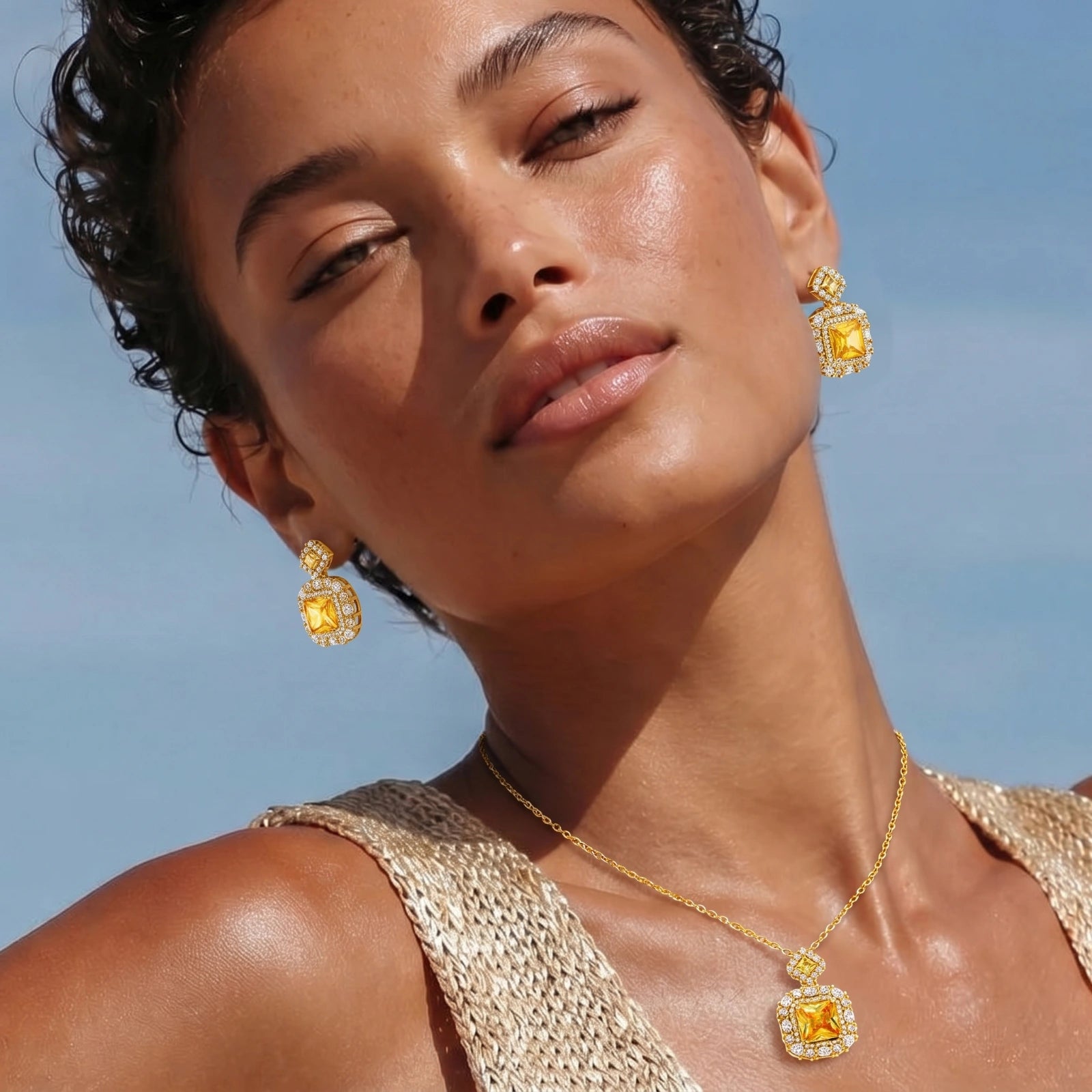 Golden Square Luxe Set | Blueve